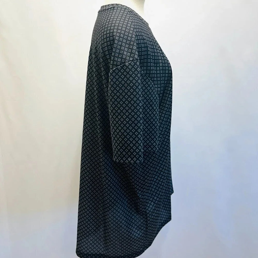 NWT APT. 9 Men Pullover Short Sleeve Crew Neck Geometric Black Shirt XXL Slim - Picture 5 of 9
